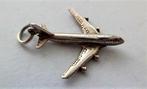 Zilveren bedel, hanger - Vliegtuig Boeing 747, Ophalen, Zo goed als nieuw, Zilver, Zilver