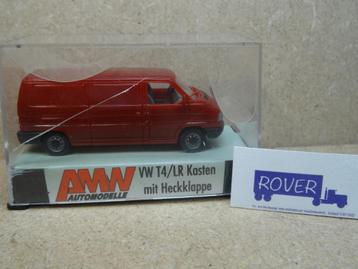 AWM 1:87, VW T-4 Bestelbus LWB, Rood, OVP, Zie Foto`s beschikbaar voor biedingen