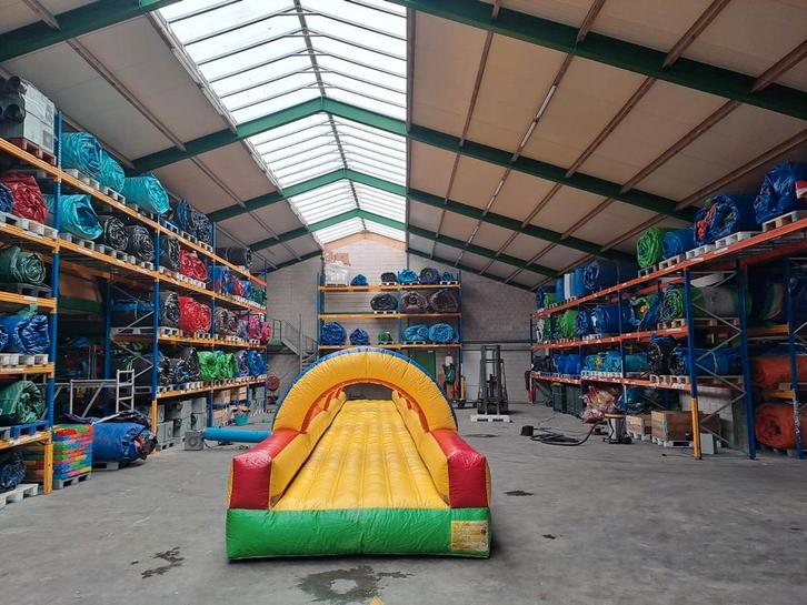 Gebruikte Buikschuifbaan 15m - Certificaat Aanwezig, Kinderen en Baby's, Speelgoed | Buiten | Springkussens, Ophalen