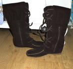 LAZAMANI leren laarzen maat 40 NIEUW, Bruin, Nieuw, Ophalen of Verzenden, Hoge laarzen
