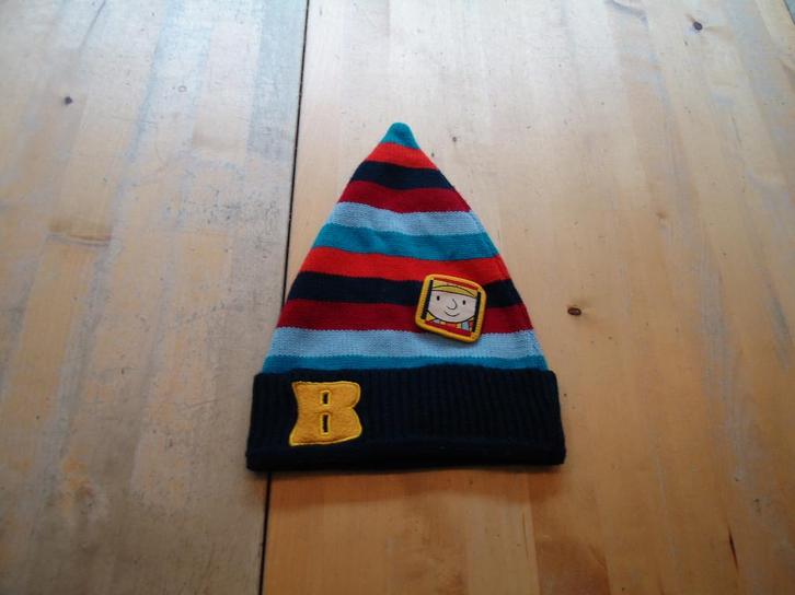 Mooie Bob de Bouwer muts maat 50 -56 (Q56), Kinderen en Baby's, Babykleding | Mutsen, Sjaals en Wanten, Zo goed als nieuw, Muts