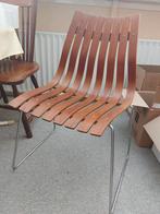 vintage Scandia Eetkamerstoel - Hans Brattrud Design, Ophalen, Gebruikt, Bruin, Eén