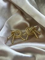 Oorbellen knoop goud kleur, Verzenden, Nieuw, Goud
