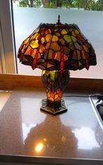 Vintage lamp, Huis en Inrichting, Ophalen, Gebruikt, Glas, Minder dan 50 cm