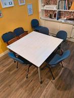 vierkante workshop tafel 120x120, Ophalen, Gebruikt