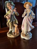 Capodimonte porceleinen beeldjes jongen en meisje, Verzamelen, Beelden en Beeldjes, Ophalen, Zo goed als nieuw, Mens