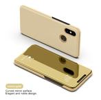 Clear View Stand Cover + PET protector voor Mi A2 Lite _Goud, Verzenden, Nieuw, Hoesje of Tasje