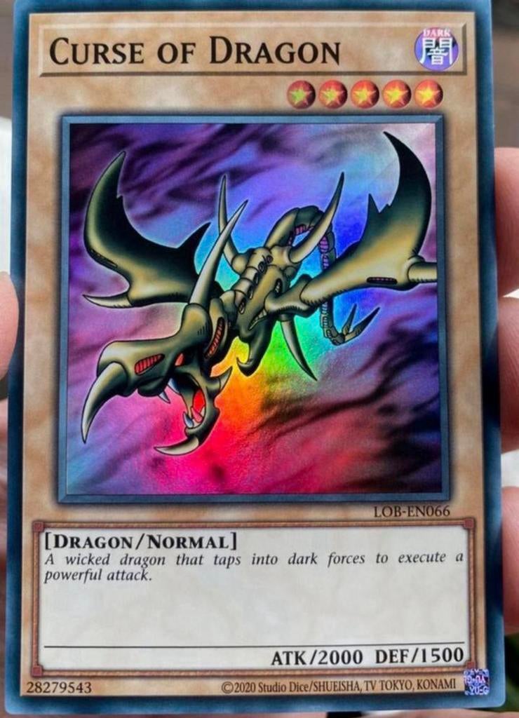 Yu-Gi-Oh! Curse of Dragon LOB Print !, Hobby en Vrije tijd, Verzamelkaartspellen | Yu-gi-Oh!, Ophalen of Verzenden, Zo goed als nieuw