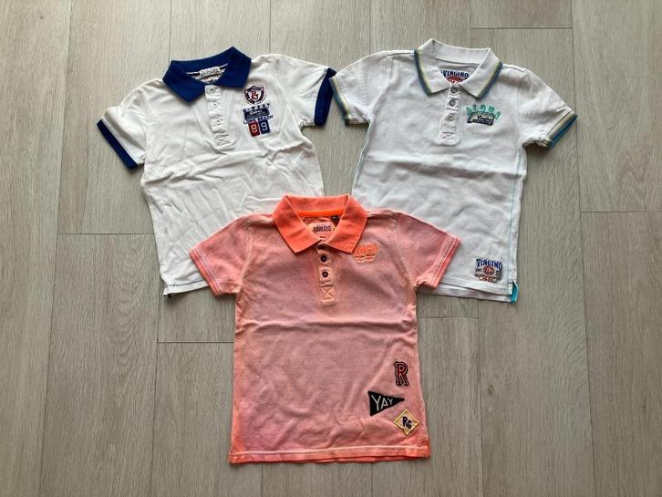 3-Delig Jongens Vingino Polo’s Korte Mouw Jongen Mt. 116, Kinderen en Baby's, Kinderkleding | Maat 116, Nieuw, Jongen, Shirt of Longsleeve