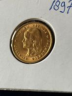 Wilhelmina tientje  1897, Koningin Wilhelmina, Losse munt, Goud, Overige waardes