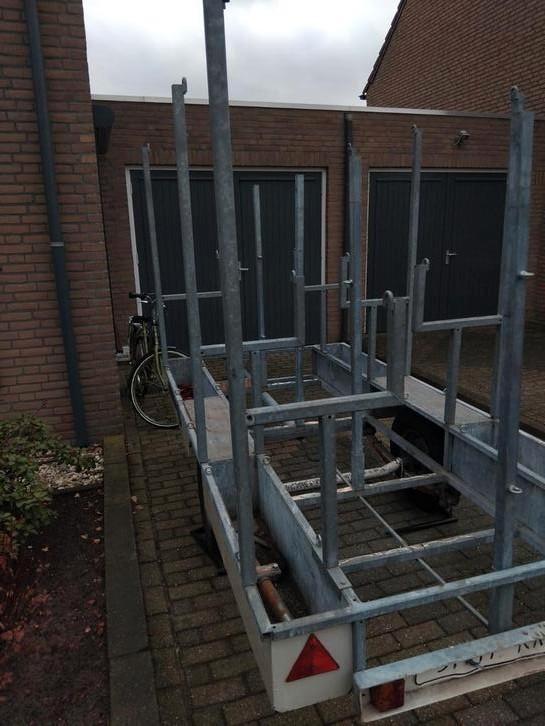 Stijger kar transportkar lichte opknapper, Doe-het-zelf en Verbouw, Steigers, Gebruikt, Overige typen, Minder dan 2 meter, Ophalen