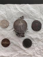 Amerikaanse Zilveren Munt Hanger en quarter Dollar, Gebruikt, Overige voorstellingen, Ophalen of Verzenden, Zilver