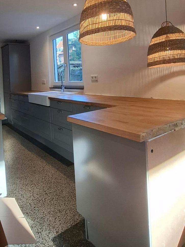 Keuken Rationel Grijs Ikea (excl Quooker en gasfornuis) 2014, Huis en Inrichting, Keuken | Complete keukens, Gebruikt, Enkelwandige keuken