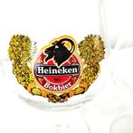 4 Oude Heineken Bokbier Glazen, Ophalen of Verzenden, Glas of Glazen, Heineken