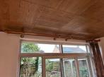 Houten Gordijnrails, Huis en Inrichting, Ophalen, Gebruikt, Bruin, 200 cm of meer