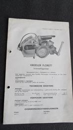 Kreidler Florett 1954 werkplaatsboekje, Verzenden, Gebruikt