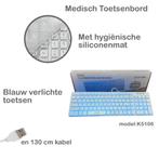 Partij Medische Toetsenborden met siliconenmat, Computers en Software, Toetsenborden, Ophalen of Verzenden