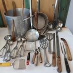 Keuken lepels pannen oud spatel nostalgie IN 1 PARTIJ, Ophalen of Verzenden