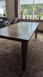 Massief eiken eettafel, Huis en Inrichting, Tafels | Eettafels, Ophalen, Eikenhout, 200 cm of meer, 50 tot 100 cm
