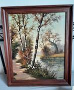 Vintage olieverfschilderij in zeer goede staat. J.de Bruin, Antiek en Kunst, Kunst | Schilderijen | Klassiek, Ophalen