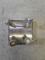 Plafondlamp met 4 spots, Ophalen of Verzenden, Gebruikt, Metaal, Modern