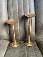 2 Kandelaars voor kaarsen, Huis en Inrichting, Woonaccessoires | Kandelaars en Kaarsen, Brons of Koper, Ophalen of Verzenden, Zo goed als nieuw