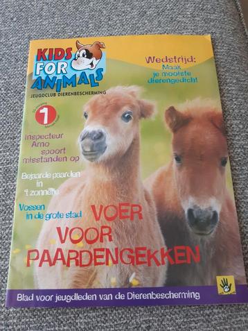 Kids for animals. Poster Paarden. Dibbes. Drievliet beschikbaar voor biedingen