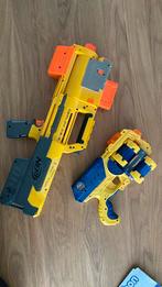 2 gebruikte maar goed werkende nerf pistool en geweer, Ophalen of Verzenden, Zo goed als nieuw