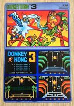 Retro Arcade Wandbord DONKEY KONG 3 decor poster, Nieuw, Verzenden