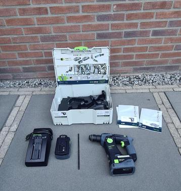Festool accuboorhamer BHC 18 Basic 2x 5.2Ah accu met oplader beschikbaar voor biedingen