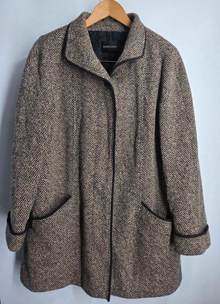 Marcona luxe wollen mantel / jas – wol & angora – maat 40, Kleding | Dames, Jassen | Winter, Zo goed als nieuw, Maat 38/40 (M)