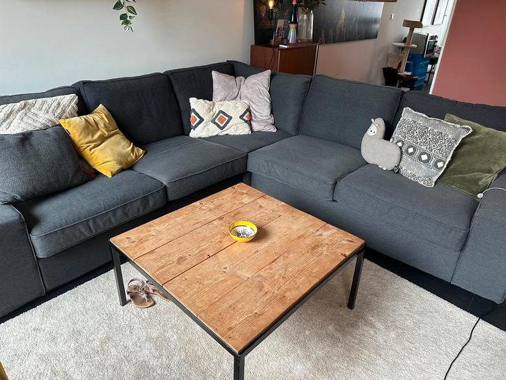 Ikea Kivik Bank - grijs hoekbank, Huis en Inrichting, Banken | Bankstellen, Gebruikt, Rechte bank, Driepersoons, 200 tot 250 cm