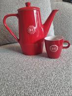 Rode Douwe Egberts Koffiekan met Kop, Huis en Inrichting, Keuken | Servies, Keramiek, Overige typen, Nieuw, Ophalen of Verzenden