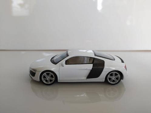 Audi R8 coupe- wit 1/43 1:43, Hobby en Vrije tijd, Modelauto's | 1:43, Nieuw, Auto, Overige merken, Ophalen of Verzenden