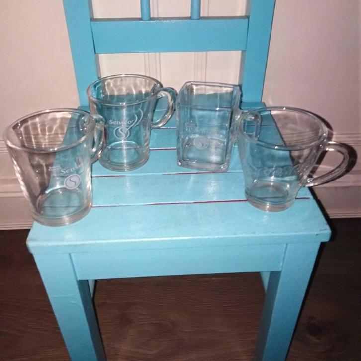 Senseo glazen helder 4 verschillende modellen, Huis en Inrichting, Keuken | Servies, Gebruikt, Glas of Glazen, Overige stijlen