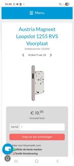 12x austria magneet loopslot rvs, Ophalen of Verzenden, Nieuw, Rvs, Slot