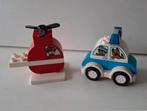 Duplo brandweerhelikopter en politieauto. Samen voor 3,00, Ophalen of Verzenden, Zo goed als nieuw, Duplo
