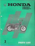 Honda CB500 T CB500 T1 parts list (7386z), Verzenden, Honda