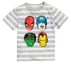 H&M grijs t-shirt shirt polo Marvel Hulk Spiderman 134-140, HM, Nieuw, Ophalen of Verzenden, Shirt of Longsleeve