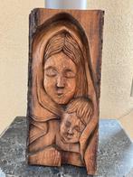 houtsnijwerk moeder en kind/ wanddecoratie, Antiek en Kunst, Kunst | Beelden en Houtsnijwerken, Ophalen