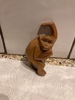 Houten beeld aap, Ophalen of Verzenden, Zo goed als nieuw, Dier