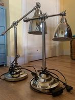 2x IKEA lamp (Type Barometer B0415, zilverkleurig), Huis en Inrichting, Lampen | Tafellampen, Zo goed als nieuw, Ophalen