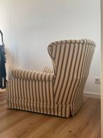 Vintage fauteuil beige bruin, Huis en Inrichting, Fauteuils, Gebruikt, Ophalen