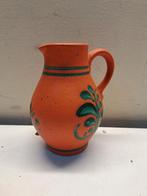 vintage vaas  Germany oranje jaren 70, Aardewerk of Porselein, Oranje, Ophalen of Verzenden, Zo goed als nieuw