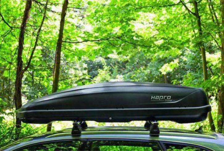 Te huur: Hapro Traxer 6.6 (410L) Dakkoffer, Auto diversen, Dakkoffers, Zo goed als nieuw, Ophalen