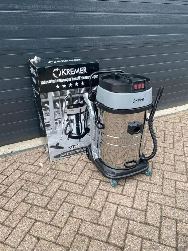 Industriële stofzuiger | Kremer | NIEUW leverbaar!, Witgoed en Apparatuur, Stofzuigers, Nieuw, Stofzuiger, 2000 watt of meer, Reservoir