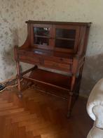 Antiek secretaire kersenhout kast buro  schilderij, Huis en Inrichting, Bureaus, Ophalen of Verzenden, Zo goed als nieuw