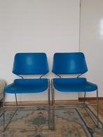 Vintage stoelen Matrix Krueger, Blauw, Twee, Gebruikt, Ophalen