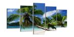 Nieuw * 5 Luik van Canvas * Palmboom Strand 200x100cm, Ophalen of Verzenden