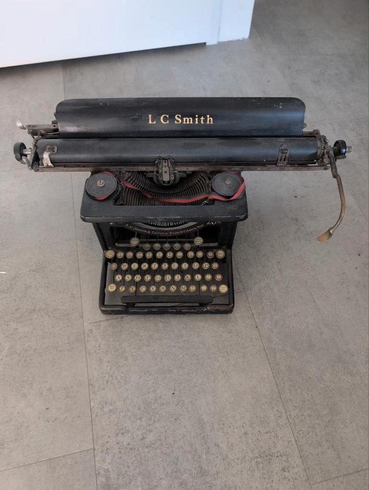 LC Smith Antieke Typemachine, Antiek en Kunst, Antiek | Kantoor en Zakelijk, Ophalen
